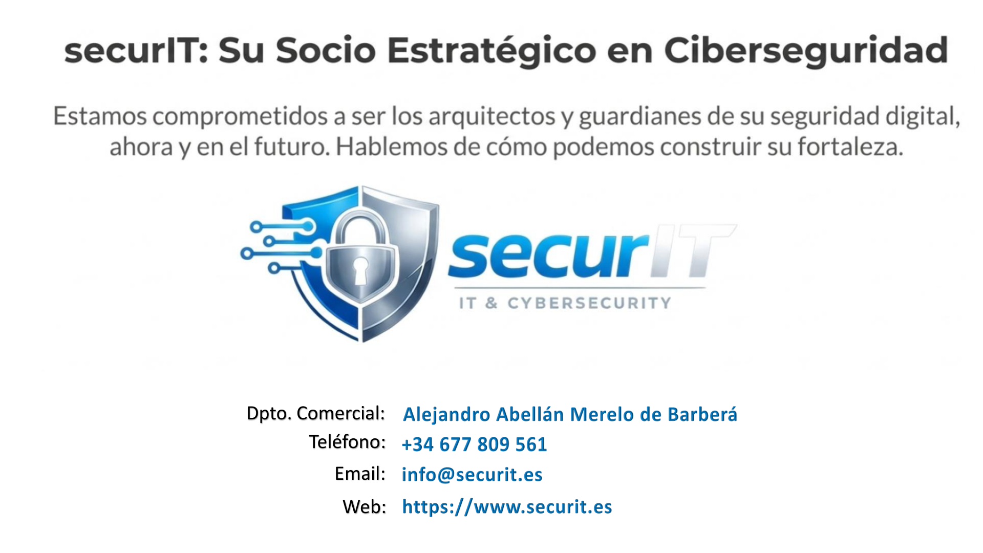 Datos de contacto securIT